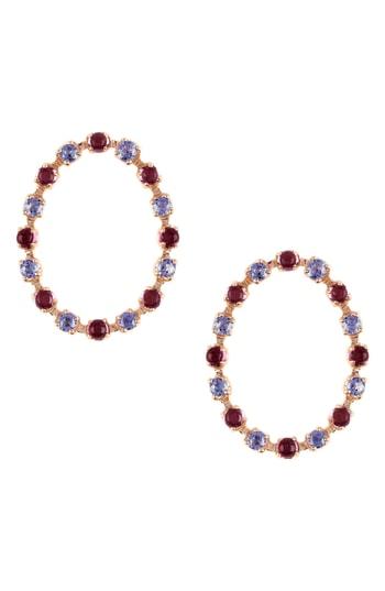 Women's Marlo Laz Full Circle Stone Stud Earrings
