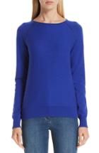 Women's St. John Collection Cashmere Raglan Sweater - Blue