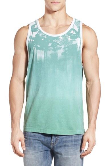Men's Vestige 'lost' Shadow Palm Print Tank - Green