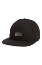 Men's Rvca Emblem Flat Brim Ball Cap - Black
