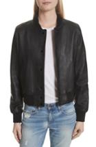 Women's Rag & Bone Cooper Leather Varsity Jacket