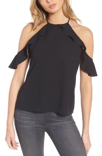 Women's Cooper & Ellla Saga Ruffle Cold Shoulder Top