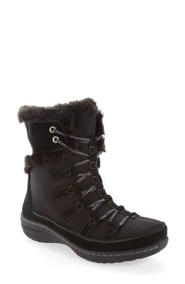 Women's Aetrex Waterproof Faux Fur Trim Boot