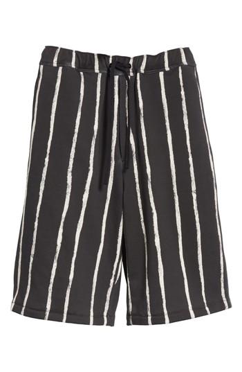 Men's 3.1 Phillip Lim Striped Paint Shorts - Black