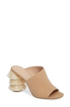 Women's Pour La Victoire Hettie Tassel Heel Mule .5 M - Beige