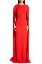 Women's Stella Mccartney Violet Cape Sheath Gown Us / 44 It - Red