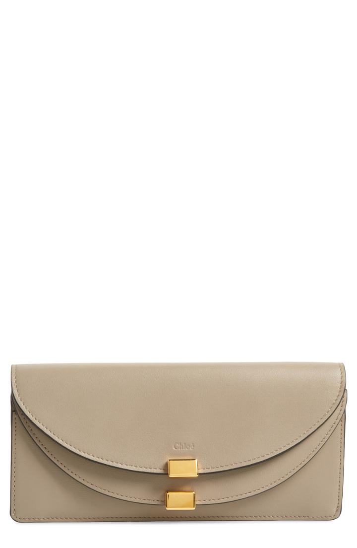 Women's Chloe Georgia Slim Continental Leather Wallet - Pink