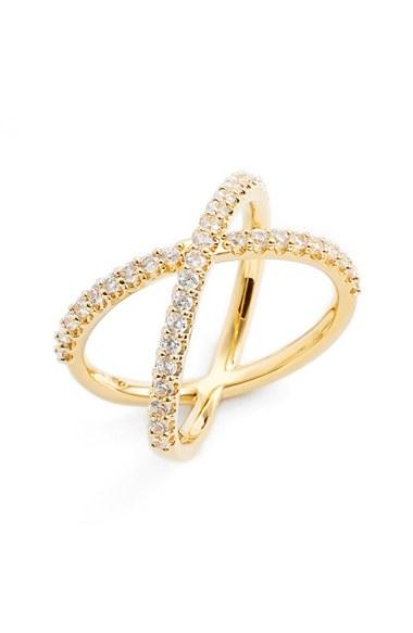 Women's Nadri Crossover Cubic Zirconia Ring