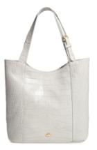 Brahmin Savannah - Brayden Embossed Leather Tote - Grey