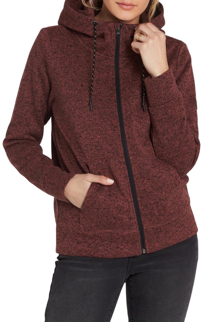 Women's Billabong Boundary Jacket - Burgundy