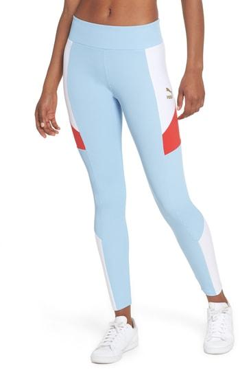 Women's Puma Retro Rib Leggings - Blue