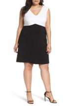 Women's Adrianna Papell Colorblock A-line Dress
