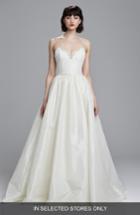 Women's Nouvelle Amsale Carey Lace & Taffeta Ballgown, Size In Store Only - White