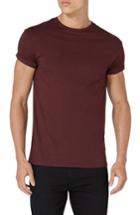 Men's Topman Muscle Fit Roller T-shirt, Size - Burgundy