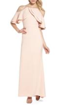 Women's Eliza J Ruffle Bodice Cold Shoulder Gown - Pink