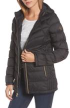 Women's Michael Michael Kors Water Resistant Packable Down Puffer Jacket - Black