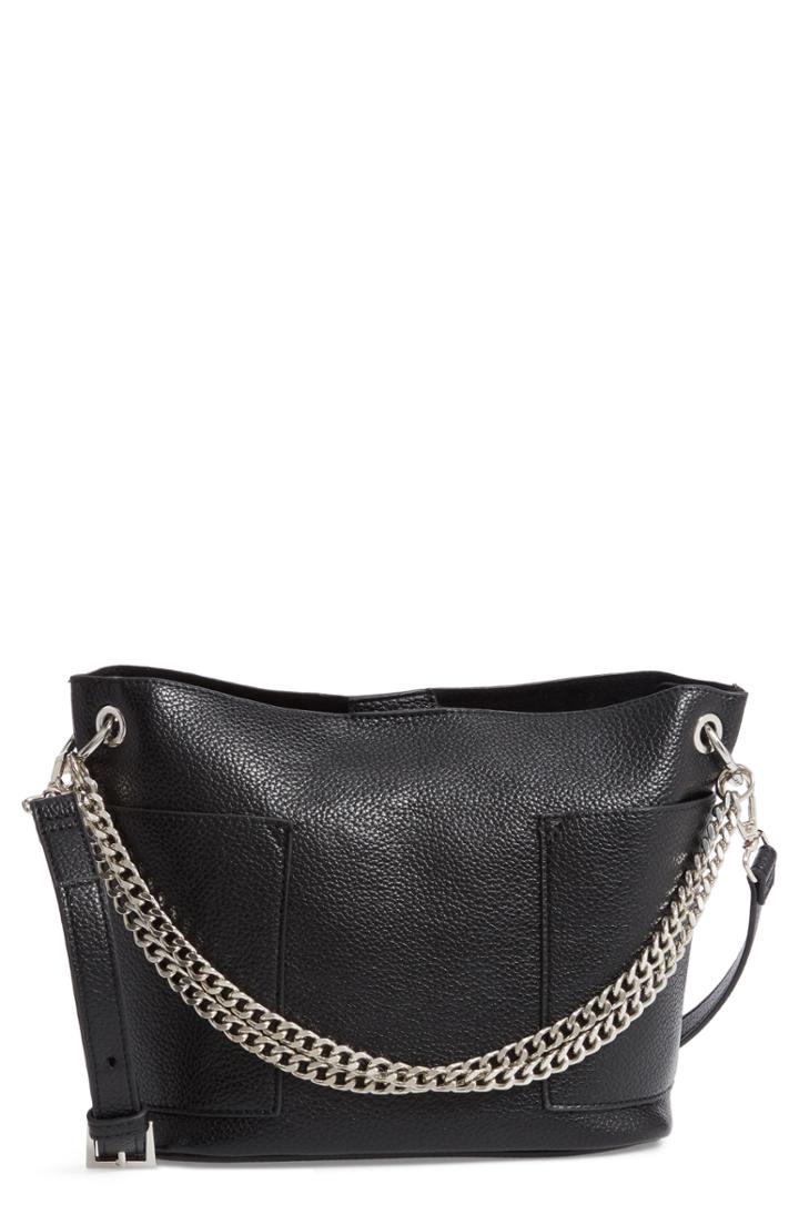 Steve Madden Bettie Faux Leather Bucket Bag - Black