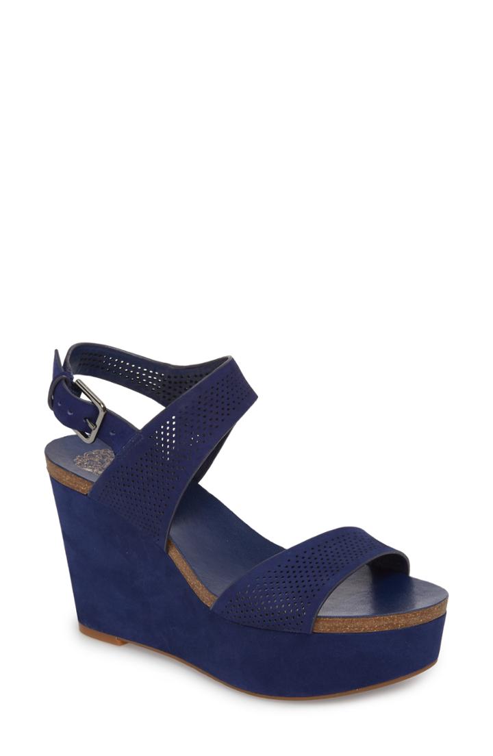 Women's Vince Camuto Vessinta Platform Wedge .5 M - Blue