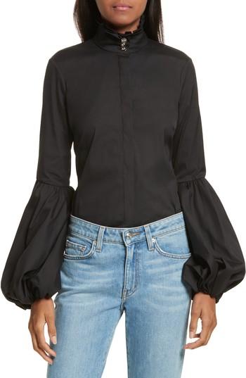 Women's Caroline Constas Jacqueline Blouse - Black