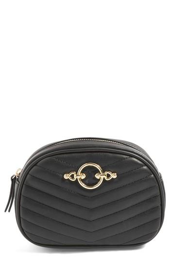 Topshop Queenie Quilted Bumbag - Black