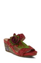 Women's L'artiste Shayla Wedge Sandal .5us / 39eu - Red