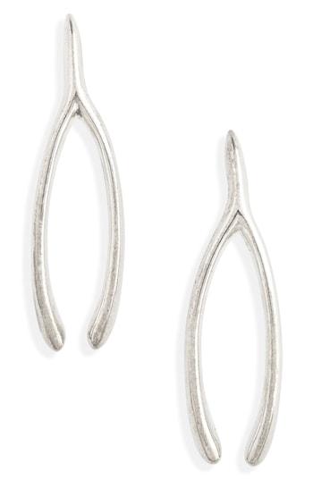 Women's Tory Burch Wishbone Delicate Earrings