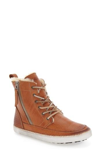 Women's Blackstone 'cw96' Genuine Shearling Lined Sneaker Boot Us / 39eu - Brown