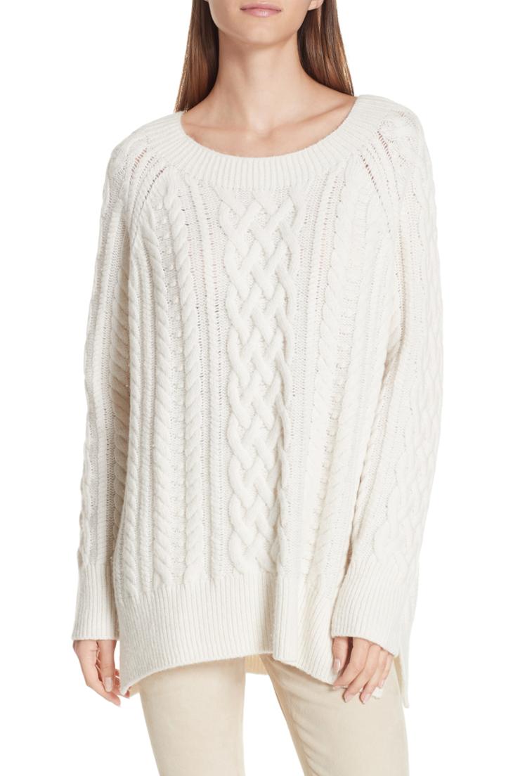 Women's Vince Cable Stitch Tunic Sweater