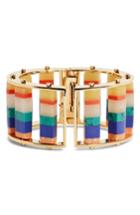 Women's Lele Sadoughi Stripe Hinge Bangle