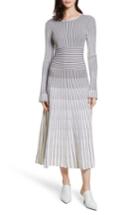 Women's Elizabeth And James Sheridan Stripe Knit Midi Dress - Ivory