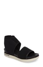 Women's Eileen Fisher Knit Sport Sandal .5 M - Black