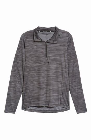 Men's Adidas Ultimate Tech Quarter Zip Pullover - Grey