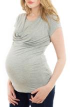 Women's Nurture-elle Cowl Neck Nursing Top, Size - Grey