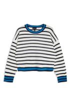 Women's Topshop Stripe Sweater Us (fits Like 0-2) - Ivory