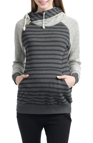Women's Kimi And Kai 'lana' Maternity Hoodie - Black