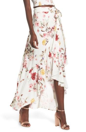 Women's Arrive Amelia Ruffle Wrap Skirt - Ivory