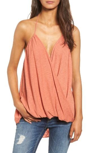 Women's Michelle By Comune Altamont Surplice Halter Tank - Orange