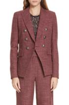 Women's Veronica Beard Miller Wool Blend Dickey Jacket - Pink