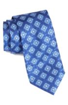 Men's Nordstrom Men's Shop Sanders Neat Silk Tie, Size - Blue