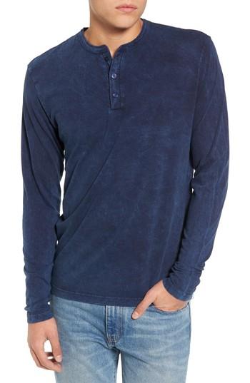 Men's Rvca Neutral Henley, Size - Blue