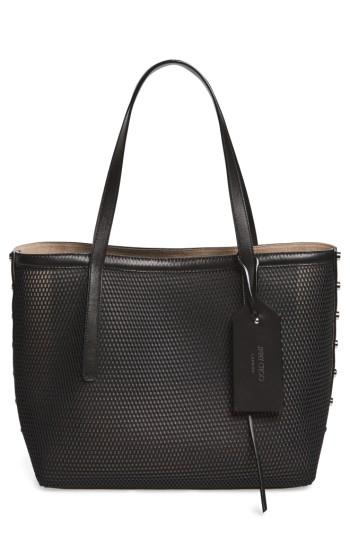 Jimmy Choo Twist East West Mesh Tote - Black