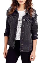 Women's True Religion Danni Destroyed Denim Jacket