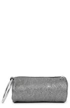 Kara Crinkled Metallic Leather Duffel Wristlet Clutch - Metallic