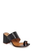 Women's Topshop Nimble Toe Loop Slide Sandal .5us / 37eu - Black