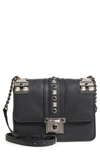 Vince Camuto Bitty Studded Leather Shoulder Bag - Black