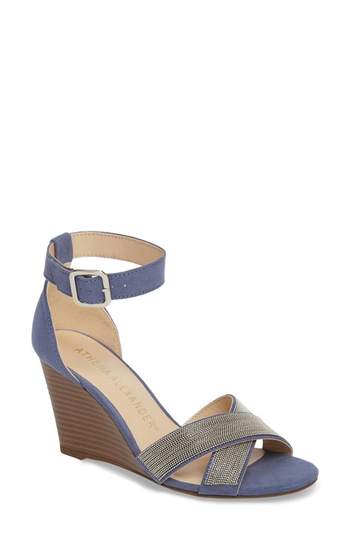 Women's Athena Alexander Zorra Wedge Sandal .5 M - Blue