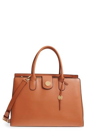Lodis Rodeo Under Lock & Key - Gwyneth Rfid Leather Tote - Brown