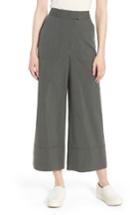 Women's Lewit Wide Leg Linen & Silk Pants - Green