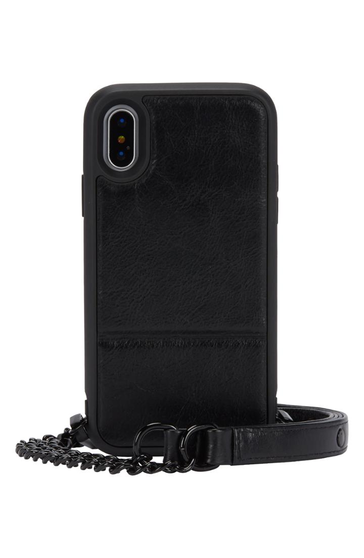 Rebecca Minkoff Off The Chain Iphone X/xs Crossbody Case - Black