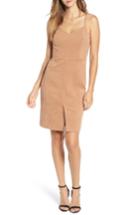 Women's J.o.a. V-neck Sheath Dress - Brown
